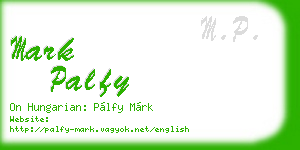 mark palfy business card